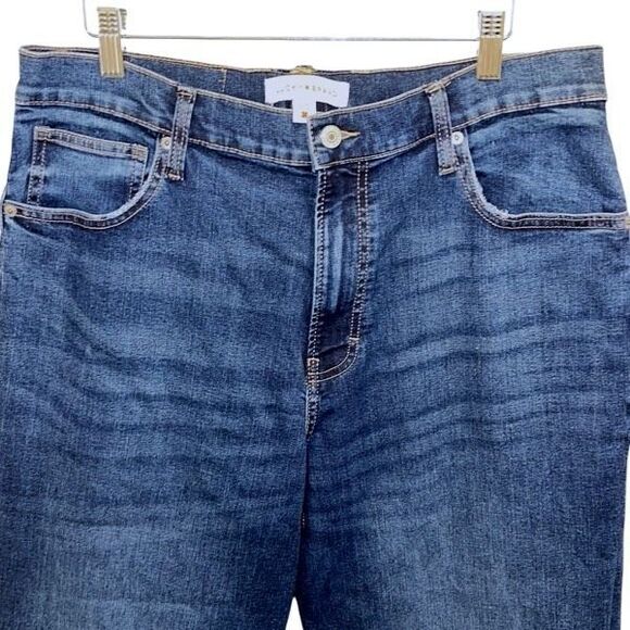 Lucky Brand‎ Womens Denim High Rise Wide Leg Jeans Medium Wash Blue 12/31 - Picture 2 of 9